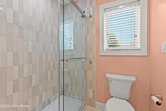 3111 Ridgemoor Ct, Prospect, KY 40059 - full bathroom with a shower stall and toilet