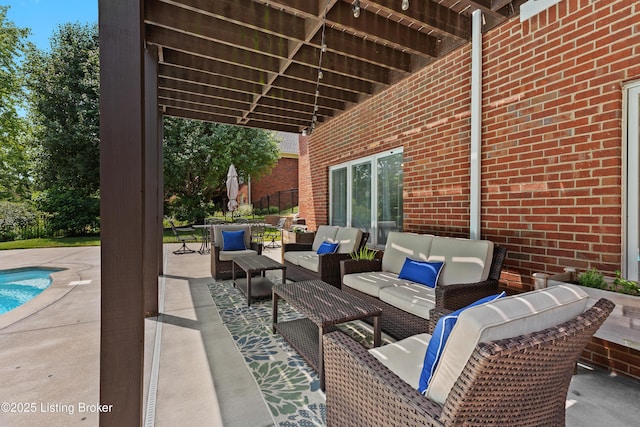 3111 Ridgemoor Ct, Prospect, KY 40059 - view of patio with an outdoor hangout area