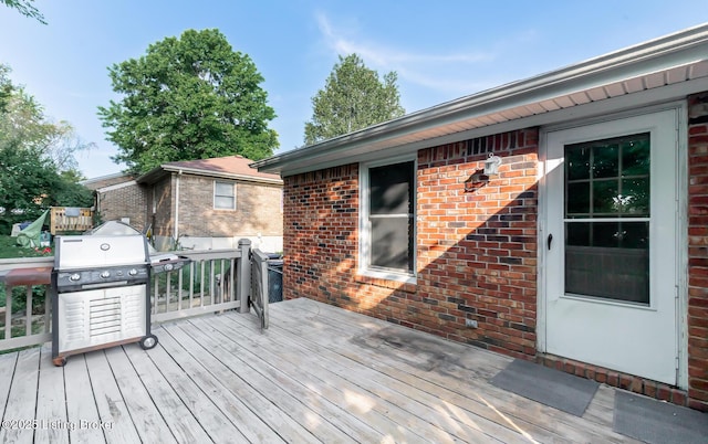 517 Oak Leaf Dr, La Grange, KY 40031 - wooden deck with area for grilling