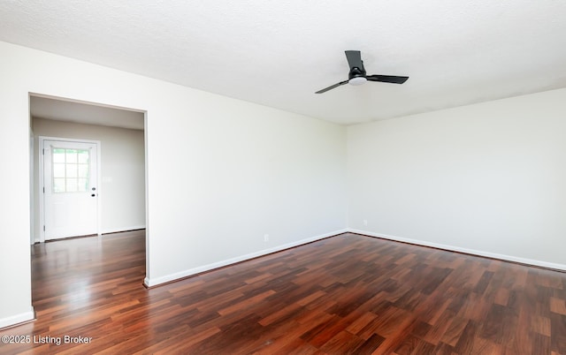 517 Oak Leaf Dr, La Grange, KY 40031 - empty room featuring dark wood-style flooring and ceiling fan