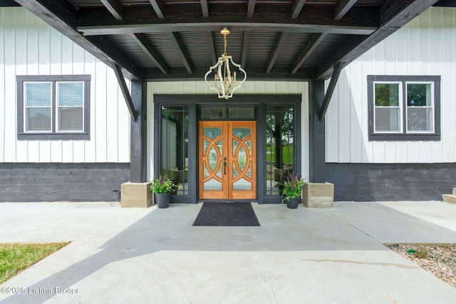 1575 Ochs Ln, Bloomfield, KY 40008 - property entrance featuring board and batten siding