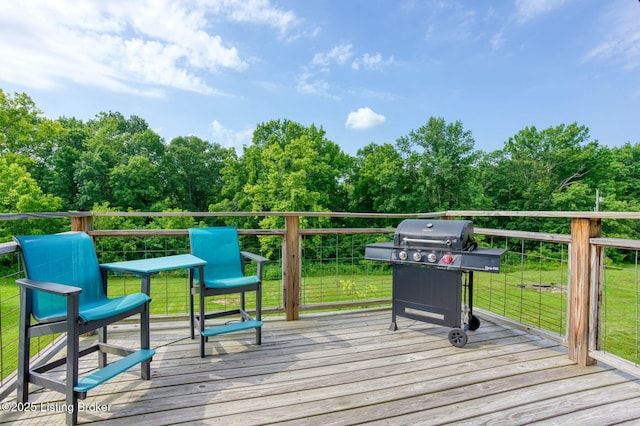 1575 Ochs Ln, Bloomfield, KY 40008 - deck with area for grilling and a lawn