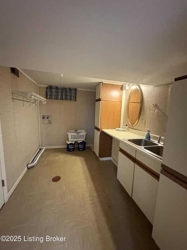 1303 Limestone Trce, Louisville, KY 40223 - full bathroom with double vanity and baseboards