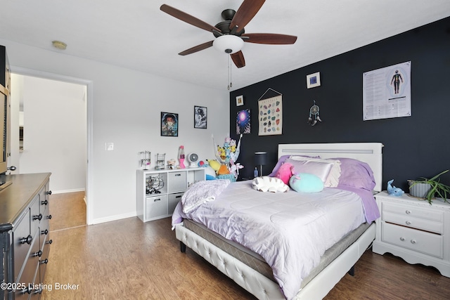 10500 Mcmeekin Ln Unit 208, Louisville, KY 40223 - bedroom with wood finished floors and a ceiling fan