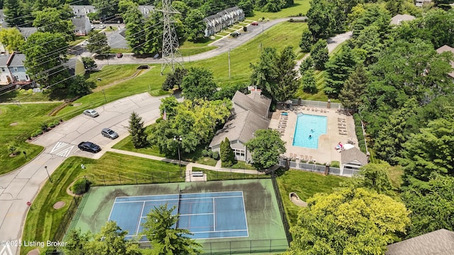 10500 Mcmeekin Ln Unit 208, Louisville, KY 40223 - drone / aerial view of a pool area