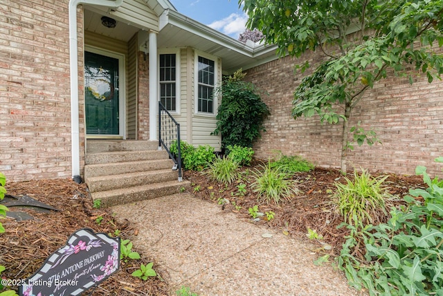 2716 Antone Pkwy, Louisville, KY 40220 - doorway to property featuring brick siding
