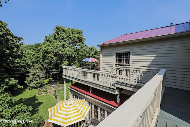 2406 Tucker Station Rd, Louisville, KY 40299 - deck featuring a lawn
