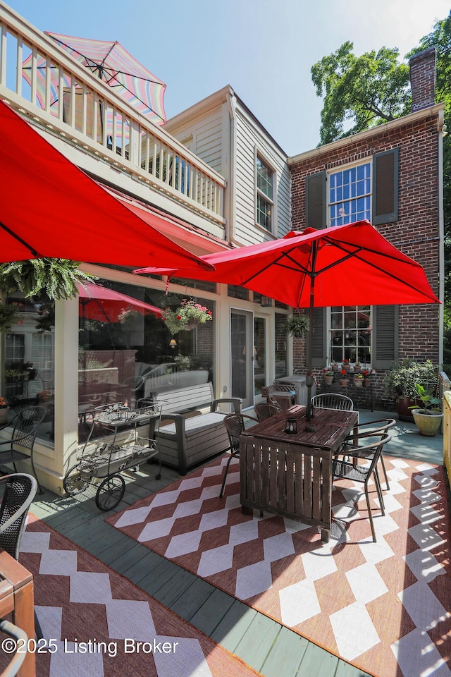 2406 Tucker Station Rd, Louisville, KY 40299 - patio / terrace with outdoor dining area and a patio area