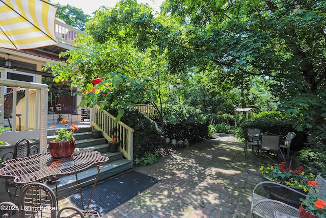 2406 Tucker Station Rd, Louisville, KY 40299 - view of patio featuring outdoor dining area