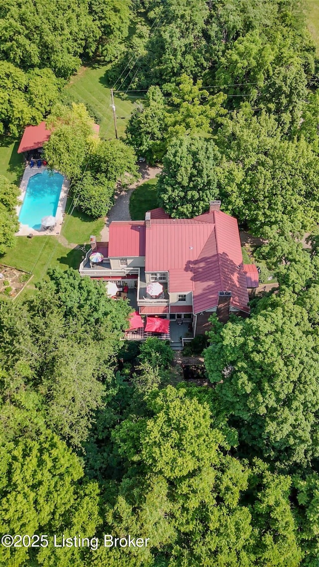 2406 Tucker Station Rd, Louisville, KY 40299 - view of subject property featuring a pool and a forest