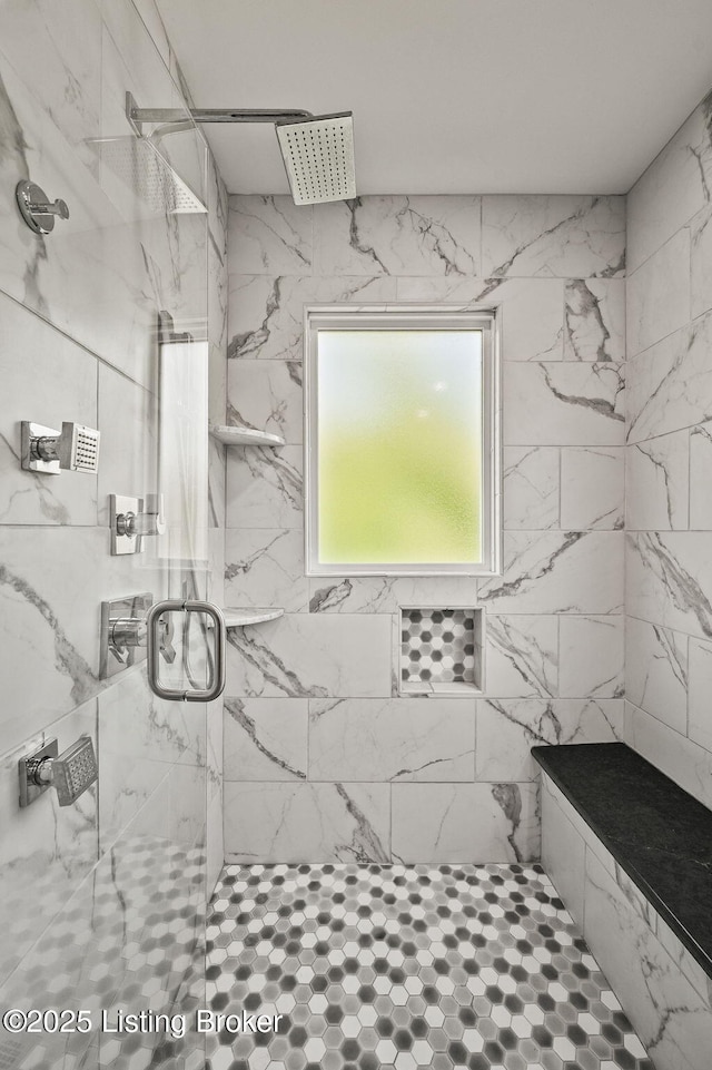 4423 Grand Cir, Crestwood, KY 40014 - full bathroom featuring a marble finish shower