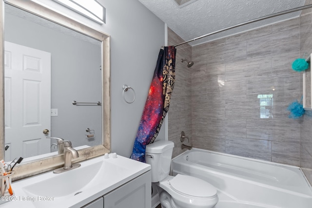 128 Clover Cove Ct, Shepherdsville, KY 40165 - full bathroom featuring  shower combination, vanity, and a textured ceiling
