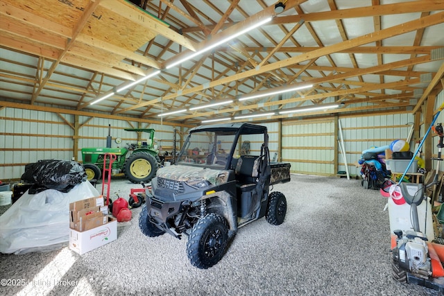 2883 Sweeney Ln, Pleasureville, KY 40057 - garage featuring metal wall