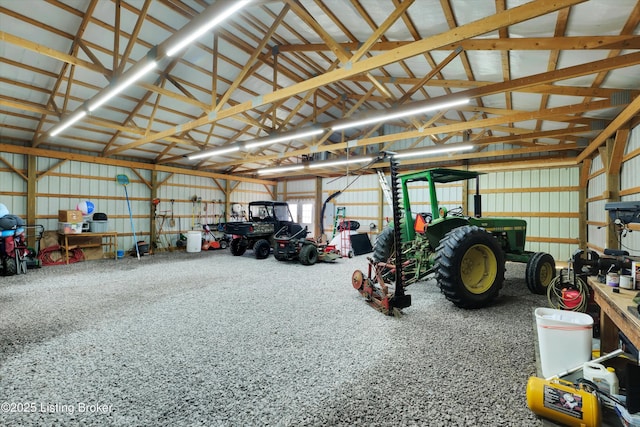 2883 Sweeney Ln, Pleasureville, KY 40057 - garage featuring metal wall