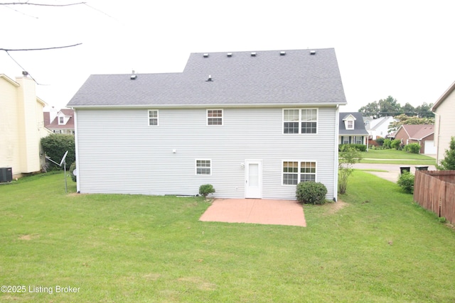 105 Wayne Way, Radcliff, KY 40160 - back of property featuring a patio and a shingled roof