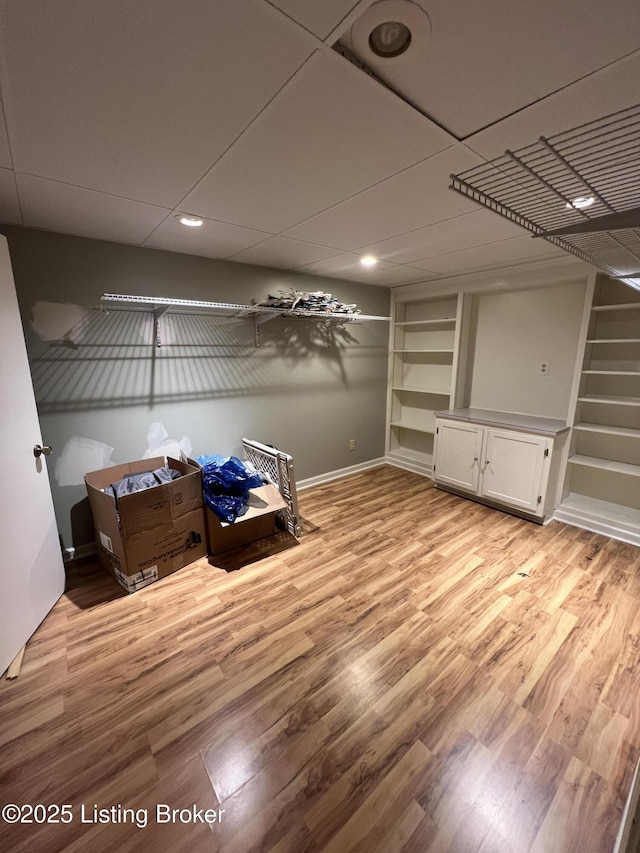 12112 Alpine Way, Goshen, KY 40026 - unfurnished room featuring built in features and light wood-style flooring