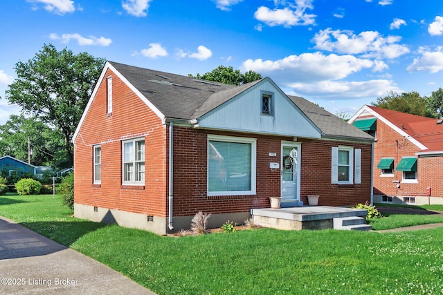 1715 Marlow Rd, Louisville, KY 40216 - bungalow-style home featuring a front lawn, brick siding, and a shingled roof