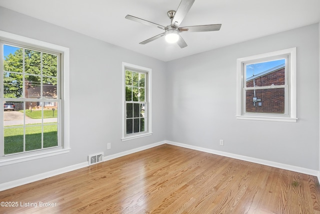 6505 Ridge Cliff Rd, Hollow Creek, KY 40228 - unfurnished room featuring wood finished floors and ceiling fan