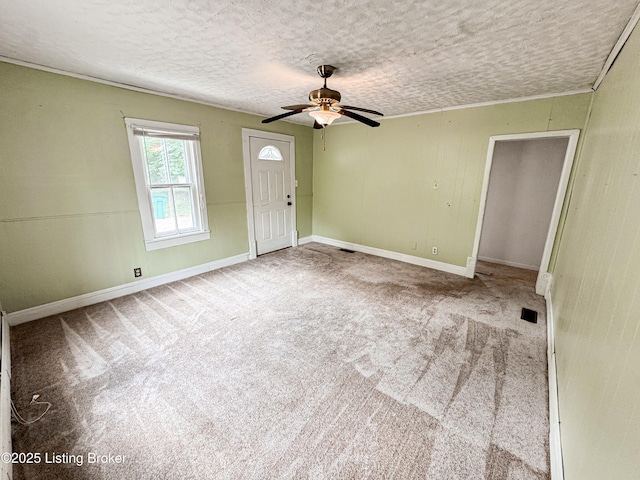 108 Bruce St, Lebanon Junction, KY 40150 - carpeted spare room featuring ceiling fan and a textured ceiling