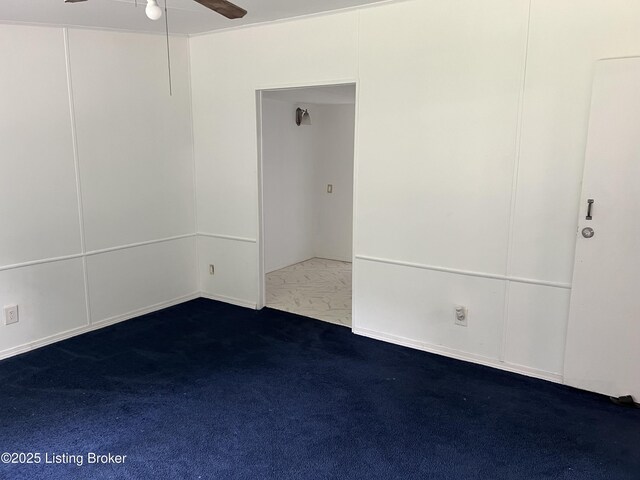 140 Bluegrass Dr, Taylorsville, KY 40071 - empty room with a ceiling fan and carpet