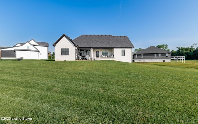 121 Liam Ct, Shepherdsville, KY 40165 - back of house featuring a yard