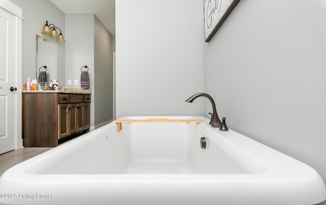 121 Liam Ct, Shepherdsville, KY 40165 - bathroom with a freestanding bath and vanity