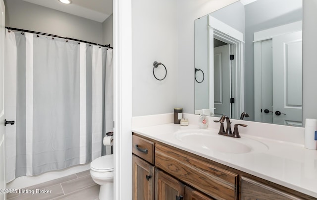 121 Liam Ct, Shepherdsville, KY 40165 - full bathroom with vanity, shower / tub combo, and tile patterned floors