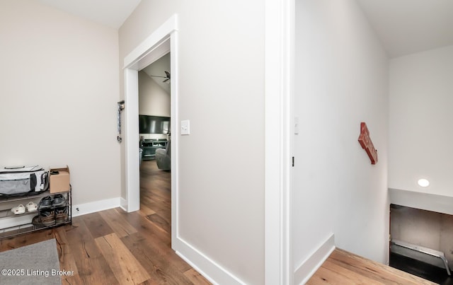 121 Liam Ct, Shepherdsville, KY 40165 - corridor with wood finished floors and baseboards