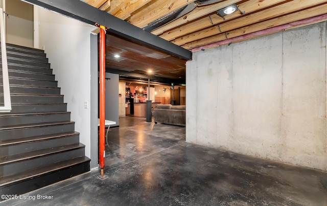 121 Liam Ct, Shepherdsville, KY 40165 - unfinished basement with stairway