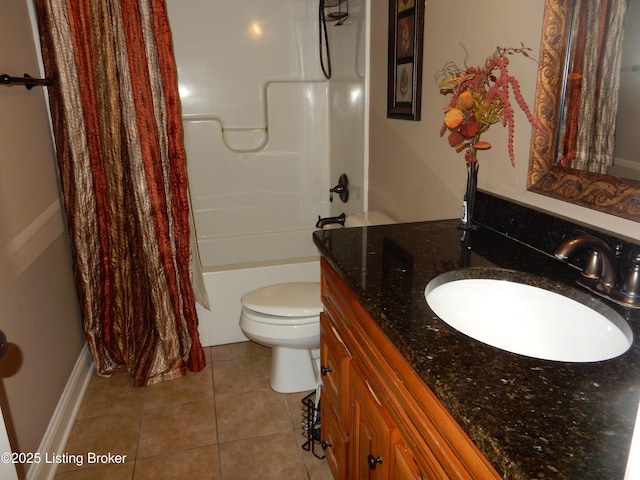 193 Pare Ct, Shepherdsville, KY 40165 - full bathroom featuring vanity, tile patterned flooring, and shower / tub combo