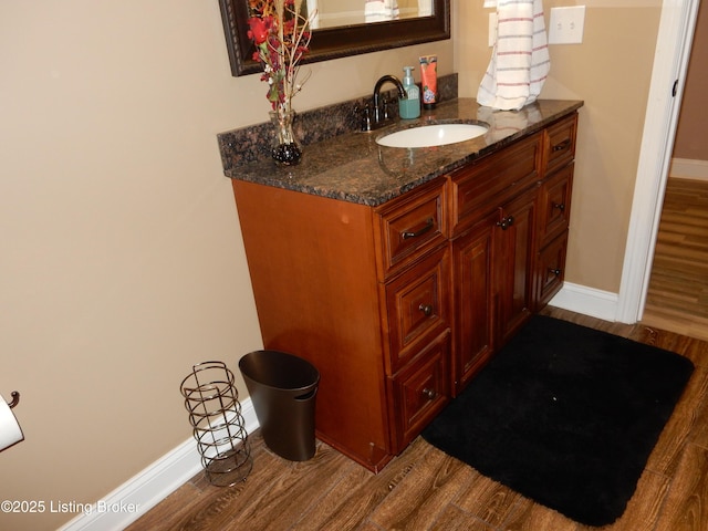 193 Pare Ct, Shepherdsville, KY 40165 - bathroom with wood finished floors and vanity