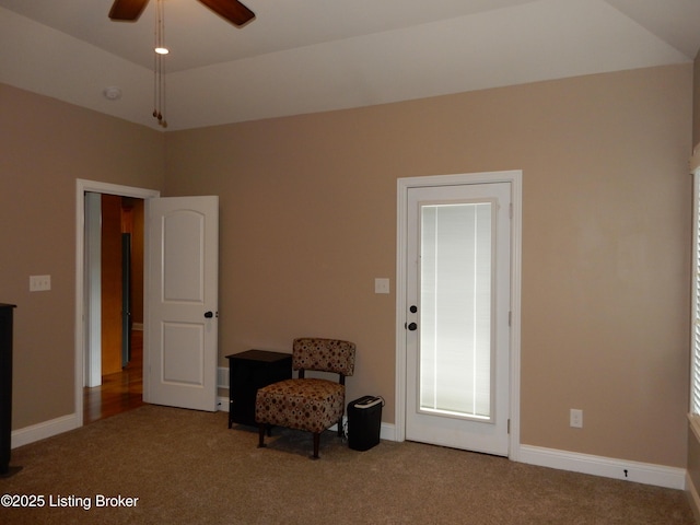 193 Pare Ct, Shepherdsville, KY 40165 - sitting room with carpet flooring and a ceiling fan