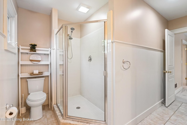 9906 Glen Vista Dr, Prospect, KY 40059 - full bathroom featuring a shower stall and tile patterned flooring