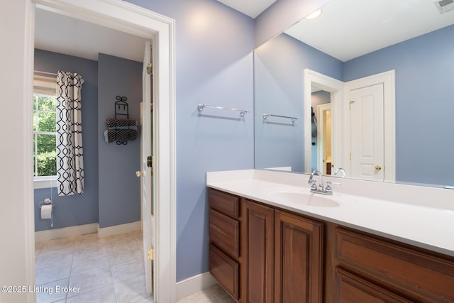 9906 Glen Vista Dr, Prospect, KY 40059 - bathroom with vanity and tile patterned flooring