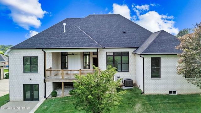 7103 Star Barn Ln, Crestwood, KY 40014 - back of property featuring brick siding and a shingled roof