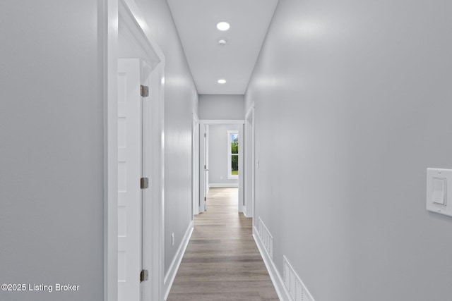 7103 Star Barn Ln, Crestwood, KY 40014 - corridor with recessed lighting and wood finished floors