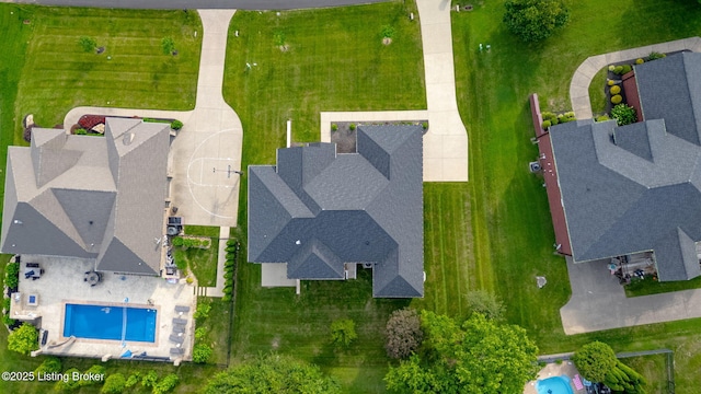 7103 Star Barn Ln, Crestwood, KY 40014 - aerial view of a pool