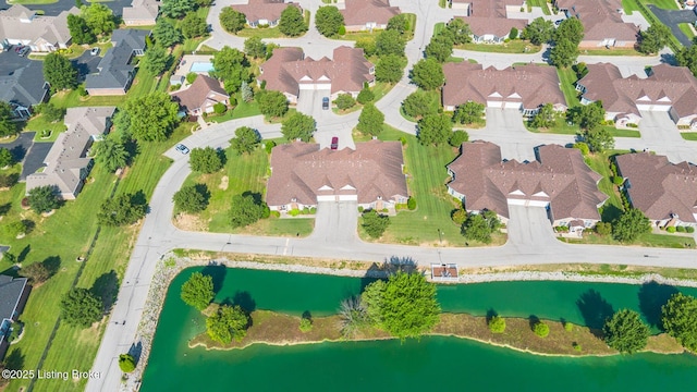 6708 Island Pointe Pl, Louisville, KY 40258 - aerial perspective of suburban area with a large body of water