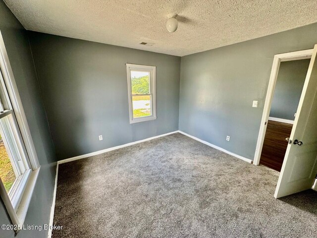 6234 Mackville Rd, Springfield, KY 40069 - carpeted spare room with baseboards and a textured ceiling