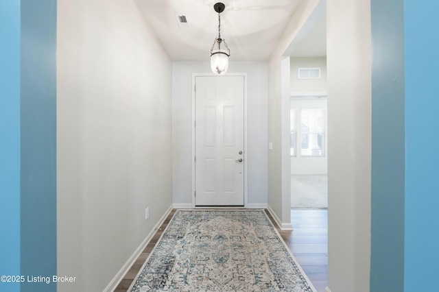 3611 Fordham Pk Dr, Louisville, KY 40245 - entryway featuring dark wood-style flooring and baseboards