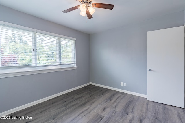 4116 Stoneview Dr Unit 1, Louisville, KY 40207 - spare room with a ceiling fan and wood finished floors