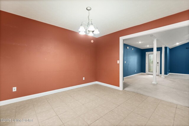 223 Rebecca Ann Ct, Elizabethtown, KY 42701 - empty room with a chandelier and light carpet