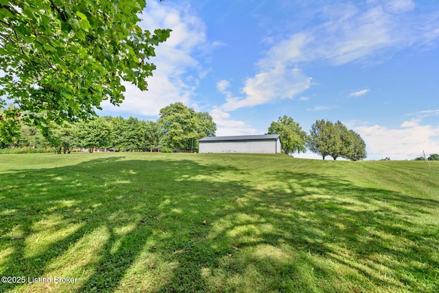 360 Van Buren Rd, Mount Eden, KY 40046 - view of grassy yard featuring a pole building and an outbuilding