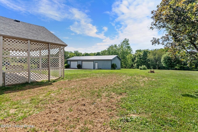 360 Van Buren Rd, Mount Eden, KY 40046 - view of grassy yard featuring a garage and an outbuilding