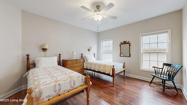 734 Dehart Ln, Louisville, KY 40243 - bedroom featuring wood-type flooring and a ceiling fan