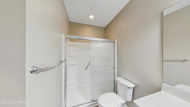 734 Dehart Ln, Louisville, KY 40243 - bathroom with a shower stall and vanity