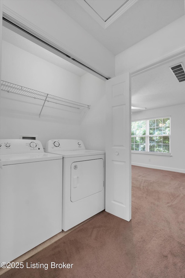 7230 Michael Benjamin Cir, Crestwood, KY 40014 - laundry room featuring carpet floors and washing machine and clothes dryer