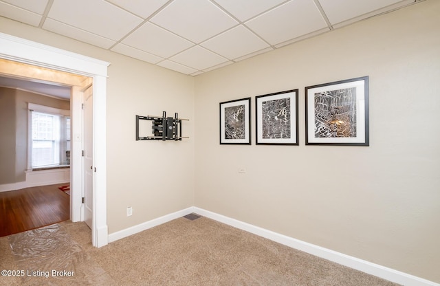 1860 Alfresco Pl, Louisville, KY 40205 - empty room featuring a paneled ceiling and carpet