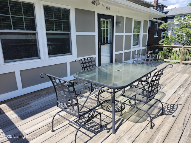 1860 Alfresco Pl, Louisville, KY 40205 - wooden terrace featuring outdoor dining space