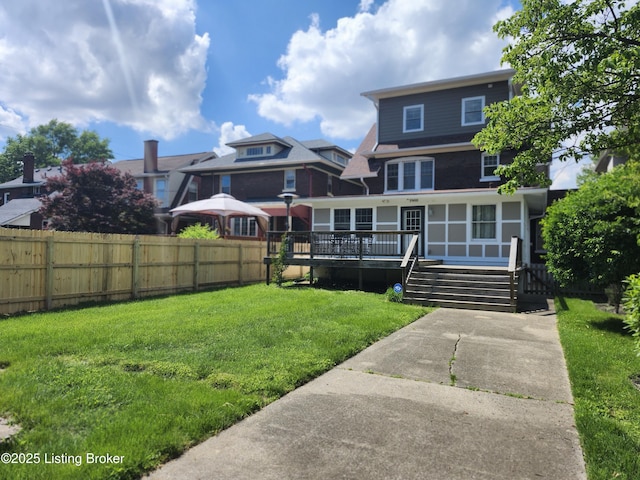 1860 Alfresco Pl, Louisville, KY 40205 - back of property with a deck